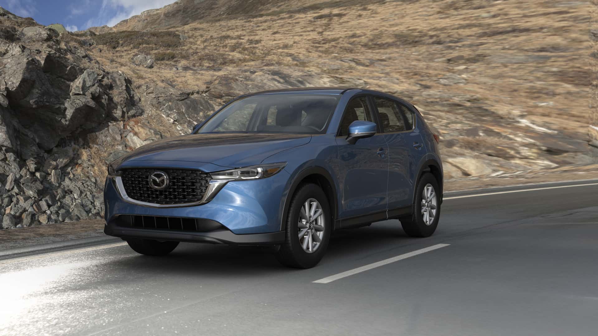 2023 Mazda CX-5 2.5 S Deep Crystal Blue Mica | Russell & Smith Mazda in Houston TX