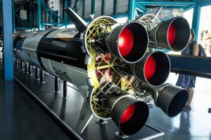 Rocket in a space technology center | Houston, TX